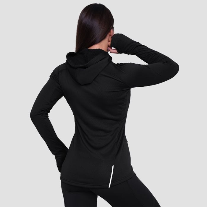 Pulse 1/2 Zip Running Суичър за жени Black- GymBeam M