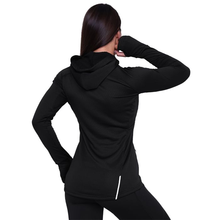 Pulse 1/2 Zip Running Суичър за жени Black- GymBeam M