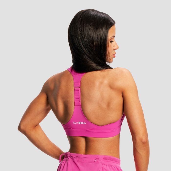 Дамски спортен сутиен за бягане Pulse X Purple - GymBeam M