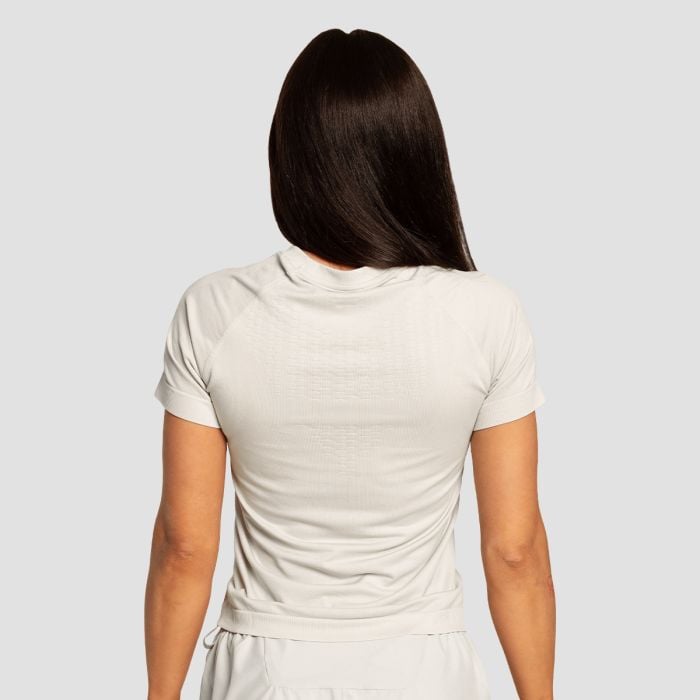 Дамска тениска за бягане Pulse X Gray - GymBeam S