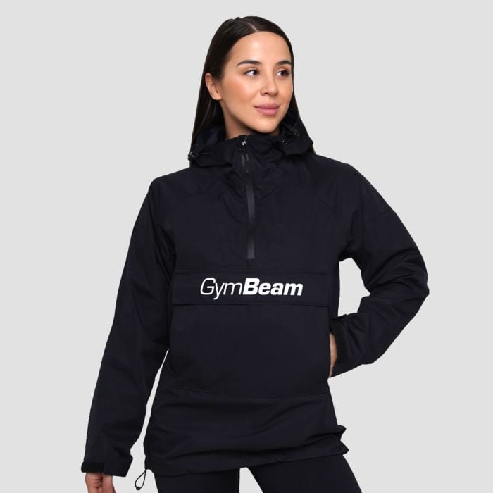 Дамско яке за дъжд Smock Jacket Black - GymBeam S