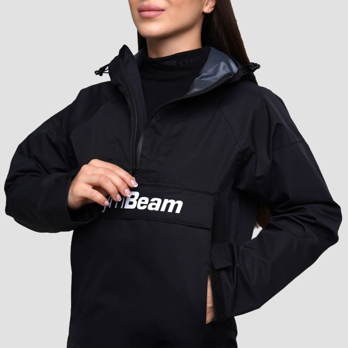 Дамско яке за дъжд Smock Jacket Black - GymBeam S