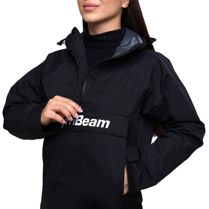 Дамско яке за дъжд Smock Jacket Black - GymBeam S