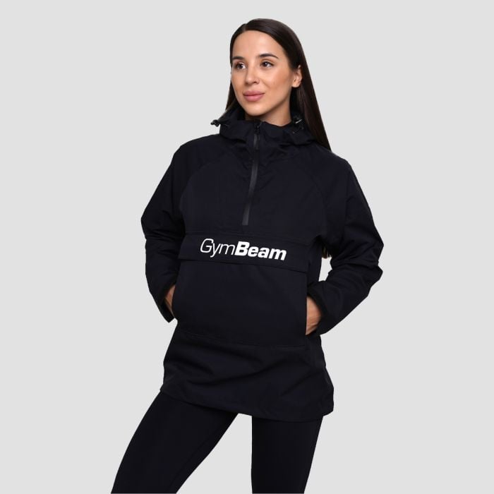 Дамско яке за дъжд Smock Jacket Black - GymBeam S