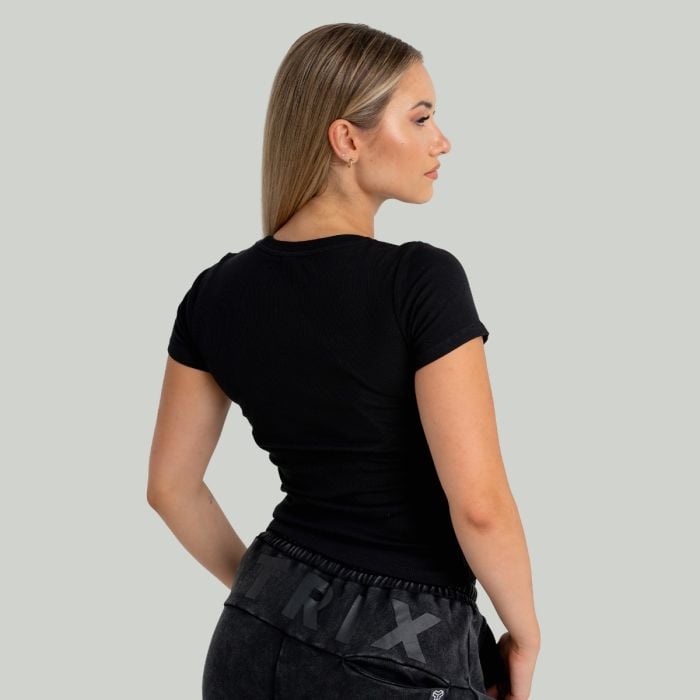 Дамска тениска Ribbed Black - STRIX M