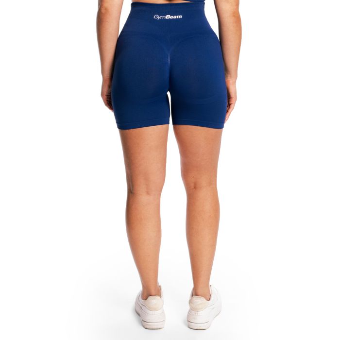 Дамски безшевни шорти Sculpt Navy - GymBeam M