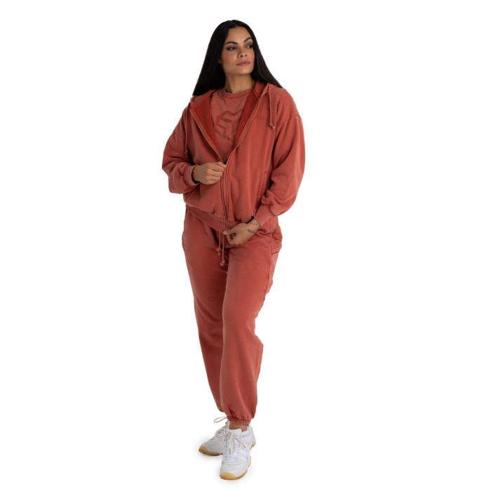 Дамски суичър с цип Washed Terra - STRIX M