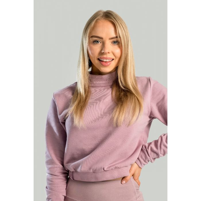 Дамска блуза с висока яка Essential Mauve - STRIX S