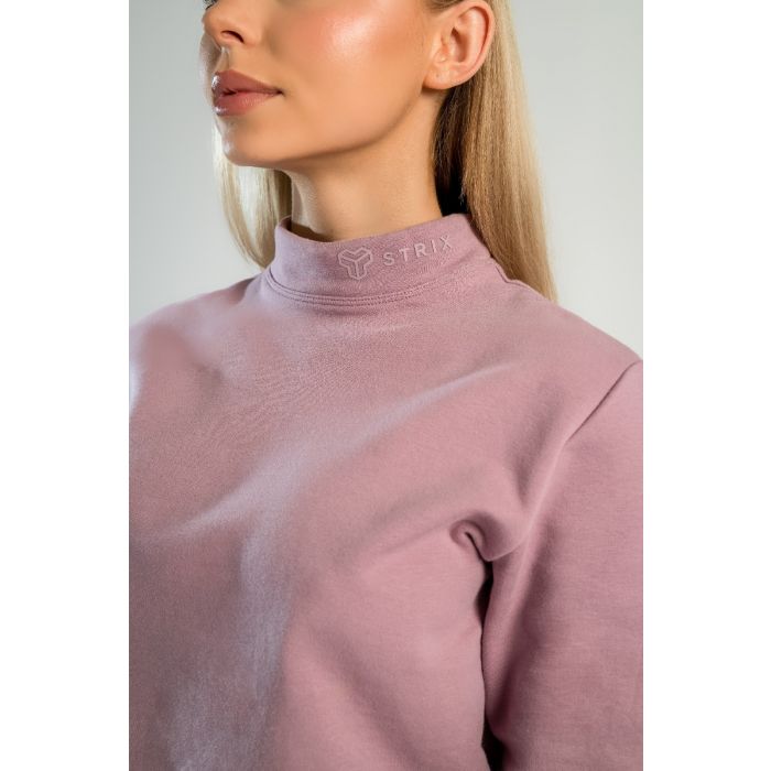 Дамска блуза с висока яка Essential Mauve - STRIX S