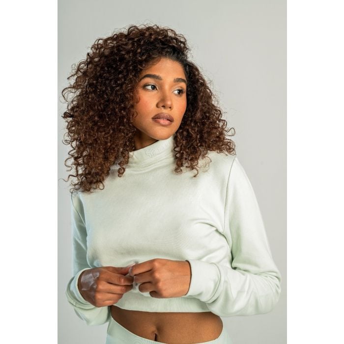 Дамска блуза с висока яка Essential Moon Grey - STRIX S