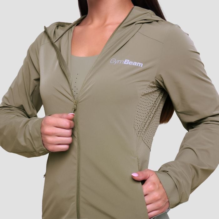 Дамско яке за бягане Pulse Running Jacket Vetiver - GymBeam M