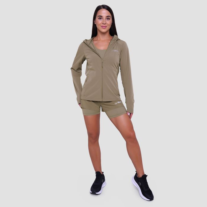 Дамско яке за бягане Pulse Running Jacket Vetiver - GymBeam M