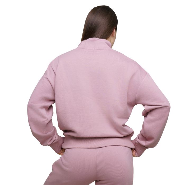 Дамски суичър Agile 1/2 Zip Woodrose - GymBeam XL