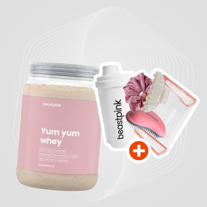 Протеин Yum Yum Whey - BeastPink 1000 g - шоколадов лешник