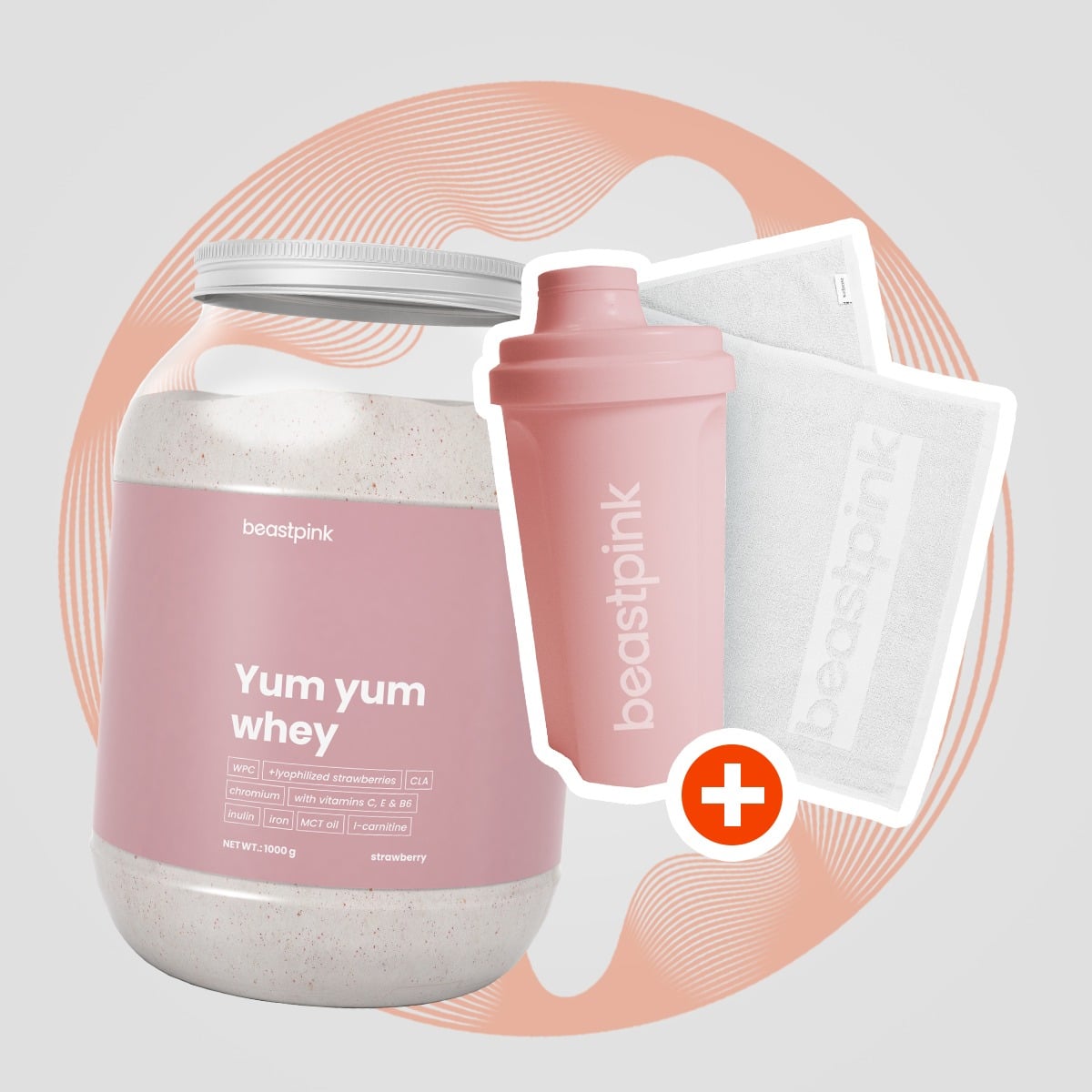 Yum Yum Whey - BeastPink + подаръци