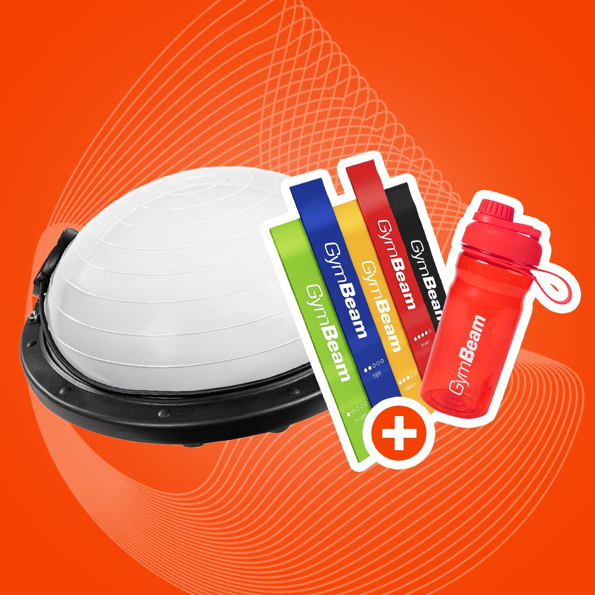 Топка за баланс Half Ball - GymBeam + подаръци