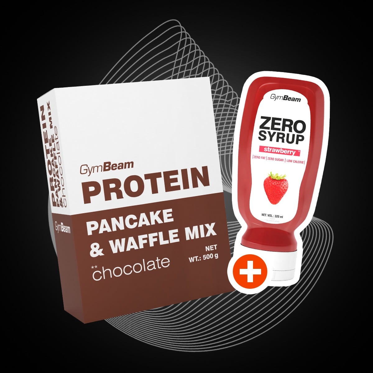 Протеинов микс за палачинки Pancake & Waffle Mix 500 гр - GymBeam + подарък