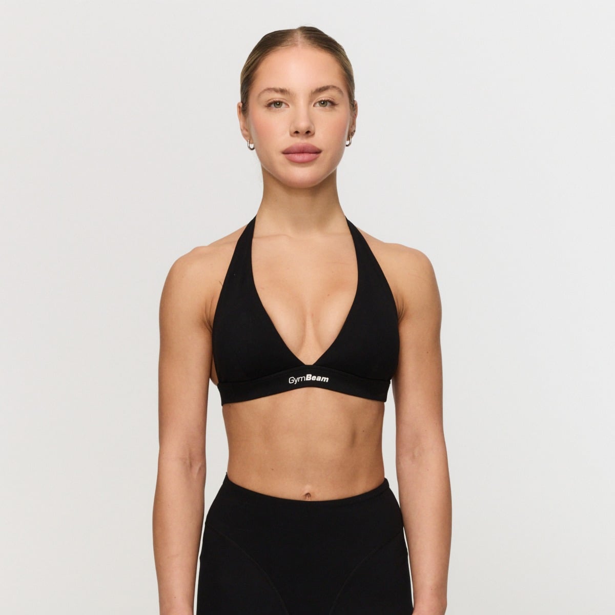 Спортен сутиен Fierce Halter Black - GymBeam