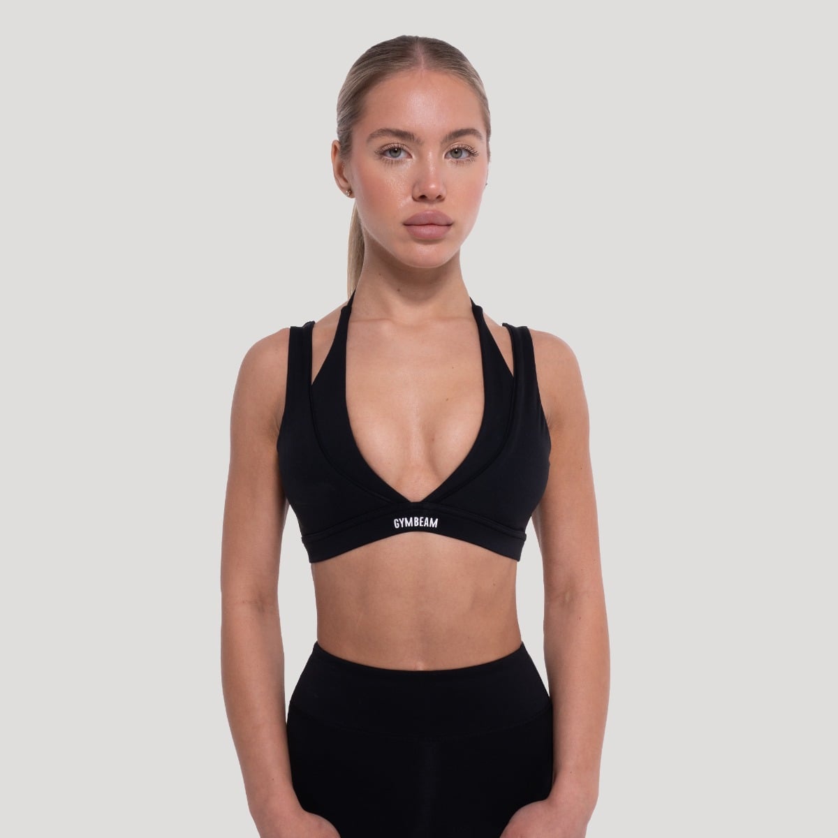 Спортен сутиен Flow Black - GymBeam