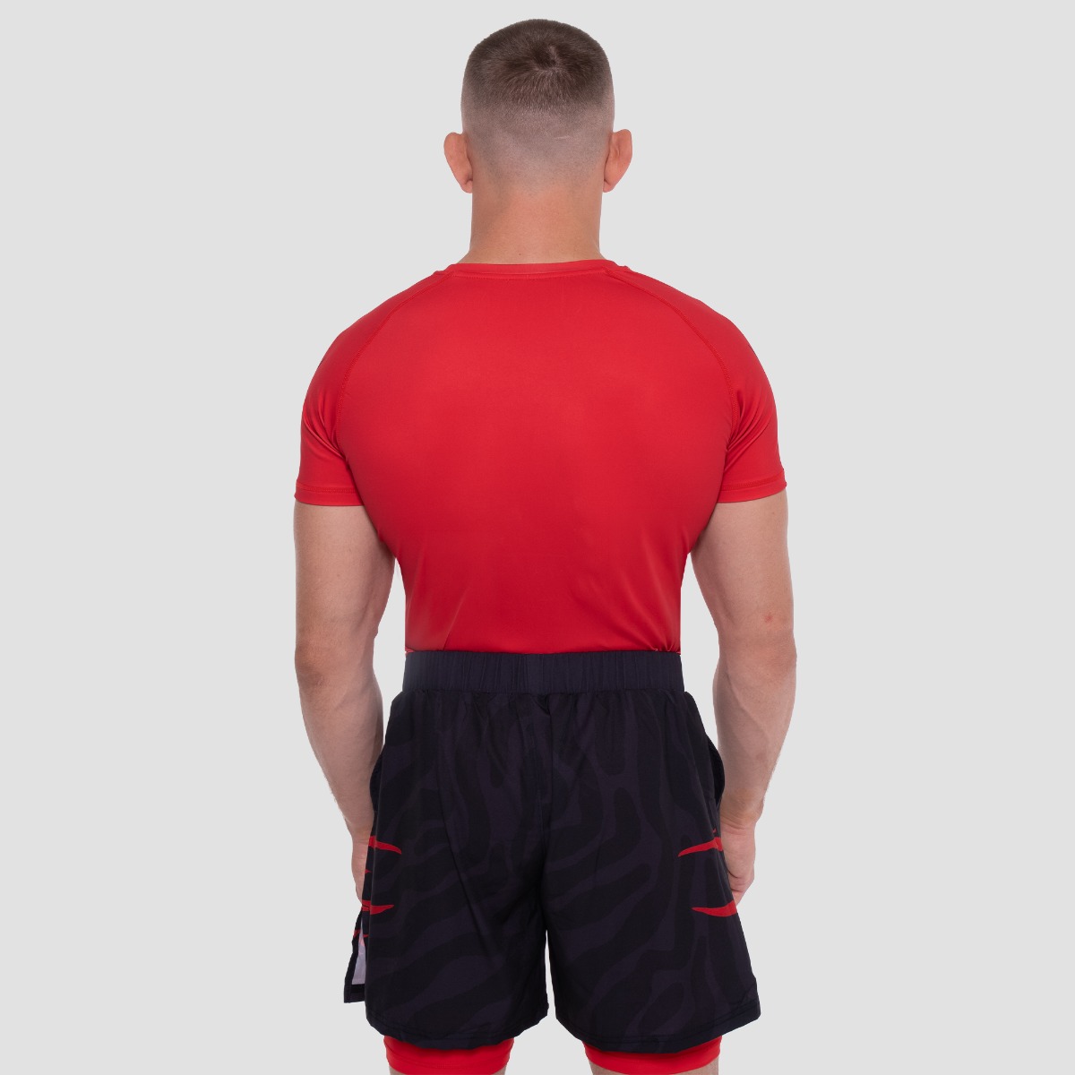 Тениска Grind Rashguard Red - GymBeam