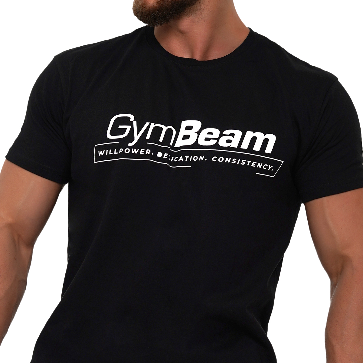 Тениска Willpower Black - GymBeam - Размер: XXXL | Възрастова група: Възрастни · záber 6