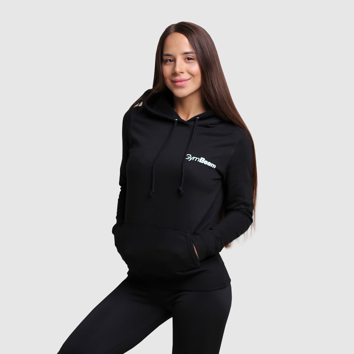 Дамски суичър PRO Hoodie Black - GymBeam