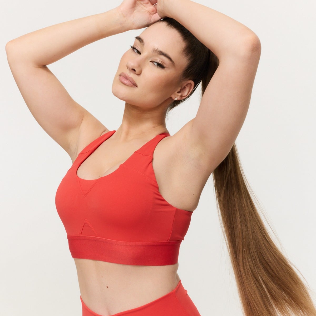 Спортен сутиен Limitless Hot Red - GymBeam
