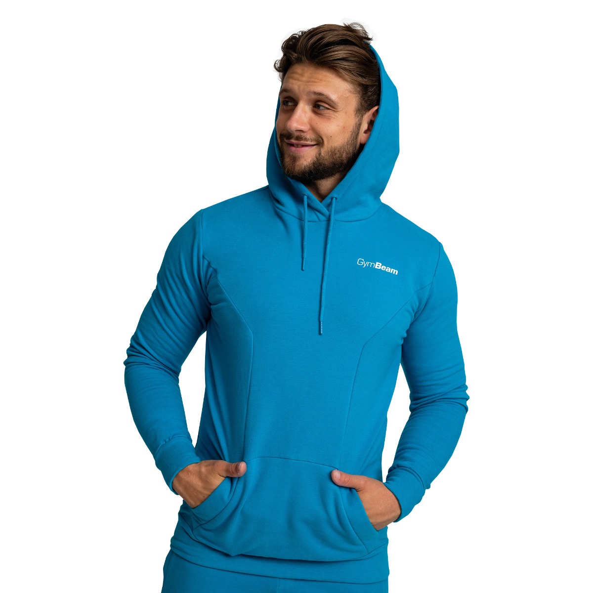Мъжки суичър Limitless Aquamarine - GymBeam - Размер: XXXL | Възрастова група: Възрастни · záber 7