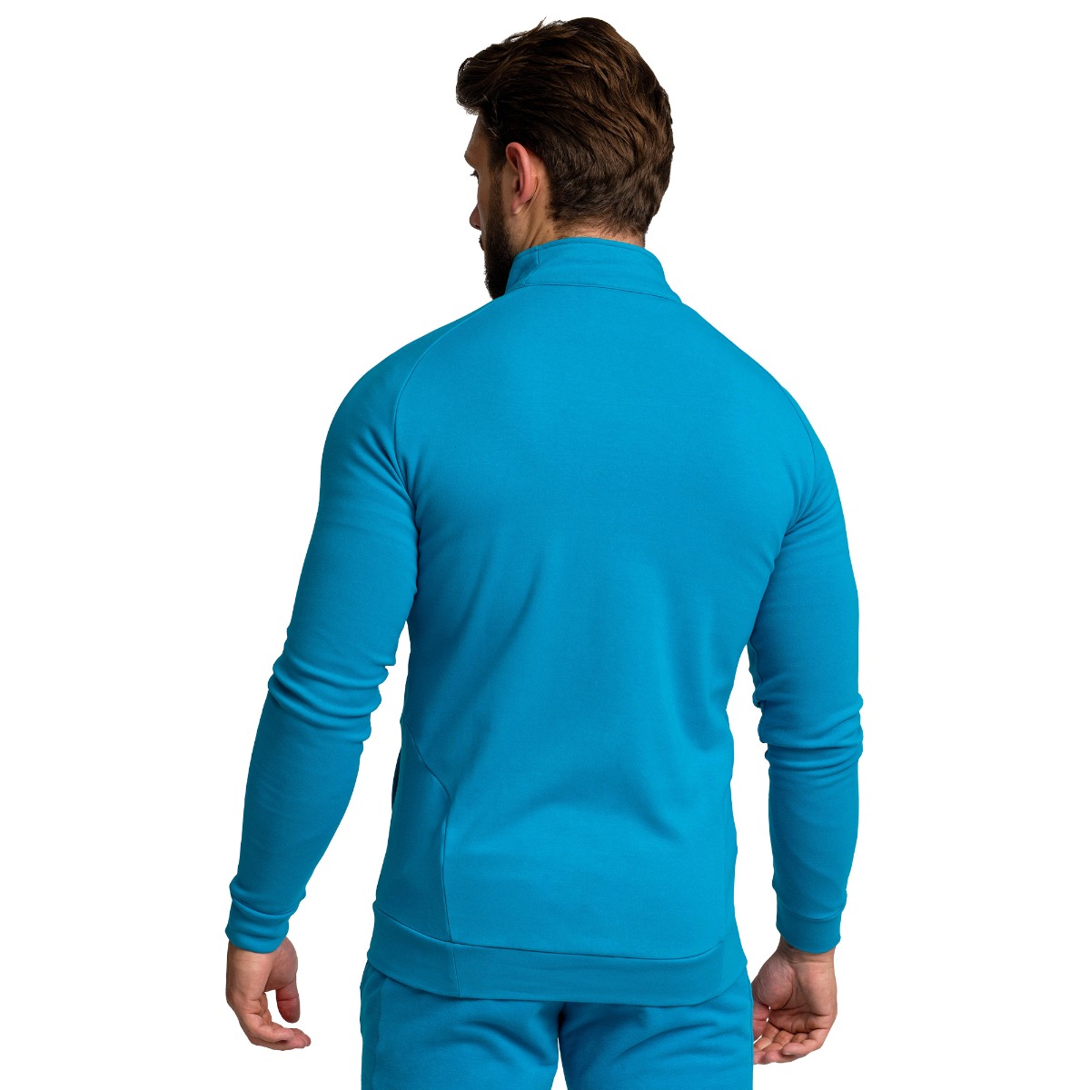 Мъжки суичър с цип Limitless Zip Up Aquamarine - GymBeam - Размер: XXXL | Възрастова група: Възрастни · záber 9
