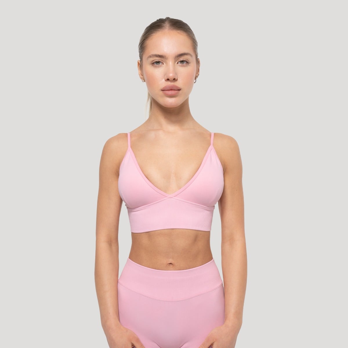 Спортен сутиен Luma Baby Pink - GymBeam