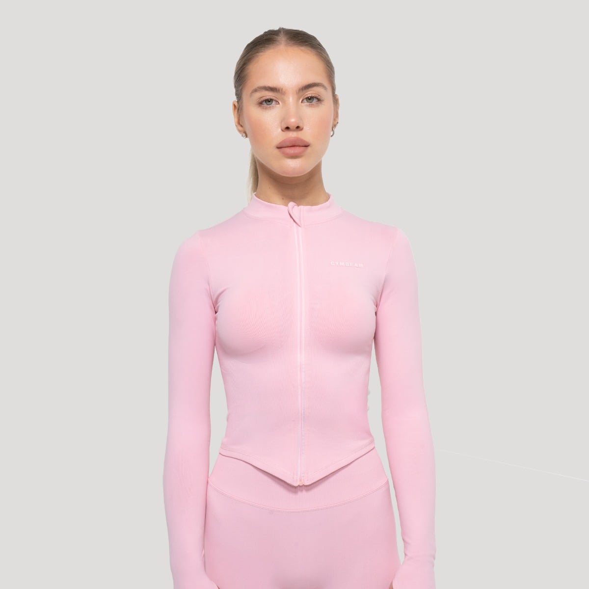 Дамски спортен топ Luma Baby Pink - GymBeam