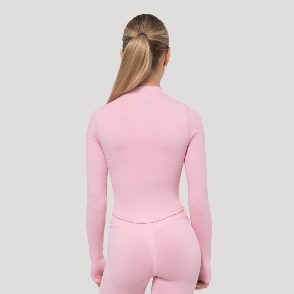 Дамски спортен топ Luma Baby Pink - GymBeam