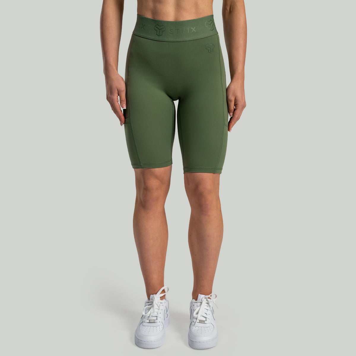 Дамски шорти Lunar Biker Shorts Cedar Green - STRIX