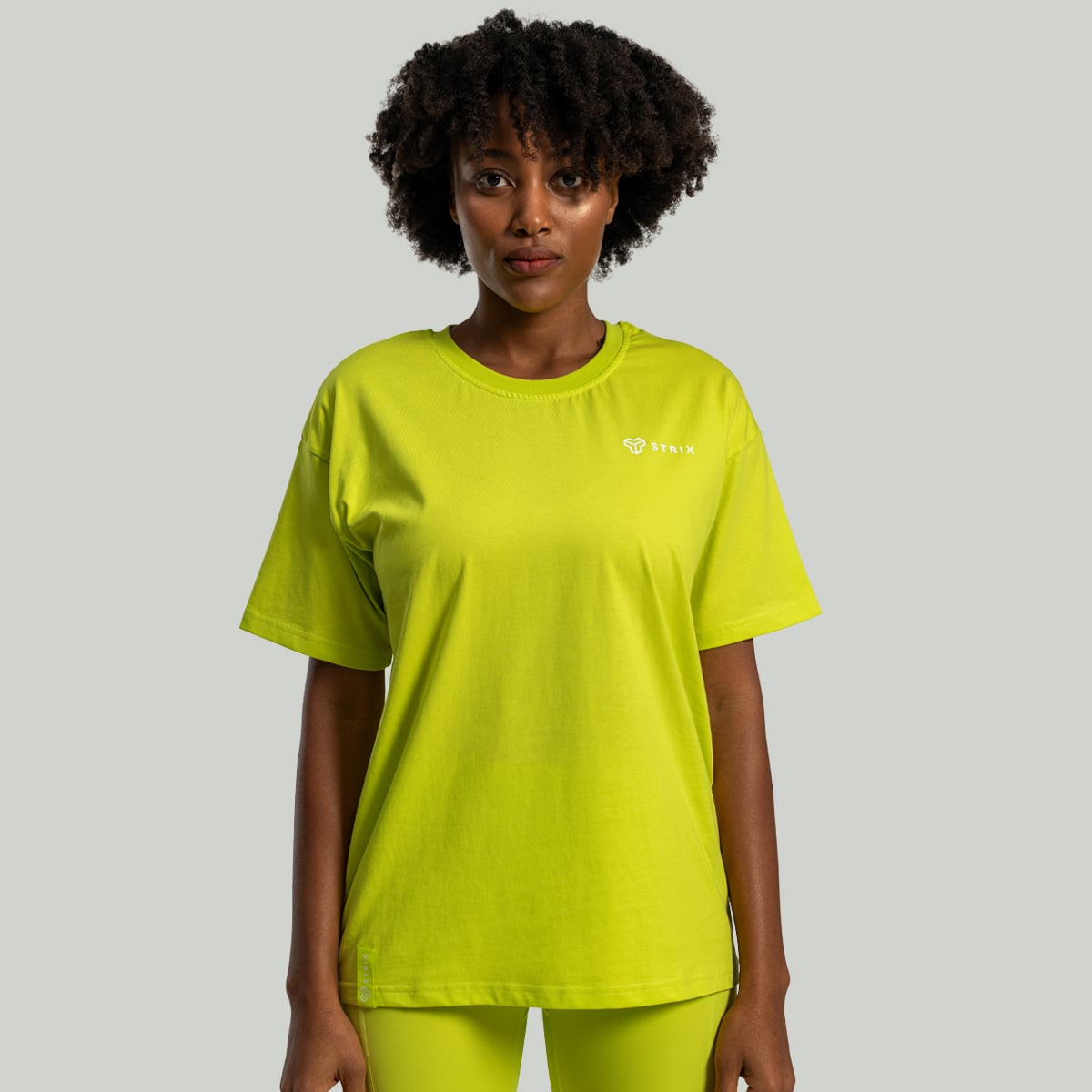 Дамска тениска Lunar Oversized Chartreuse - STRIX