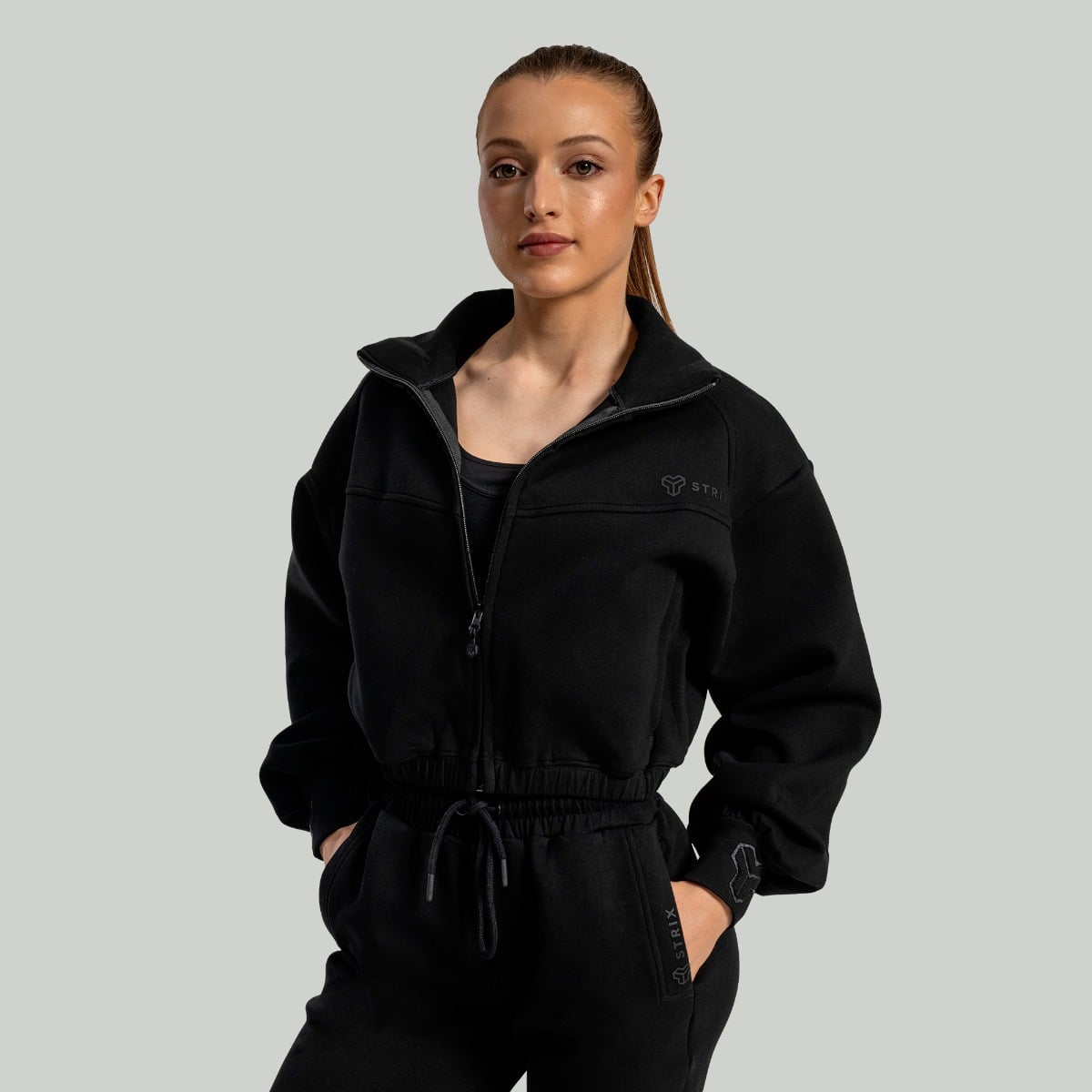 Дамско яке с цип Lunar Zip-Up Black - STRIX