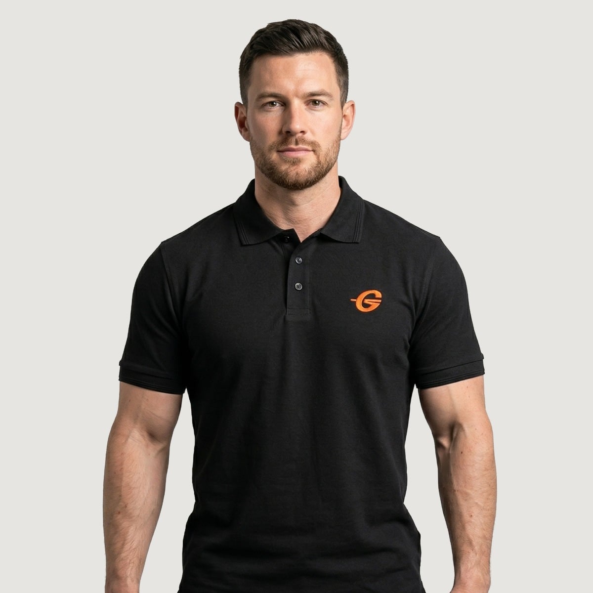 Polo Shirt Black - GymBeam