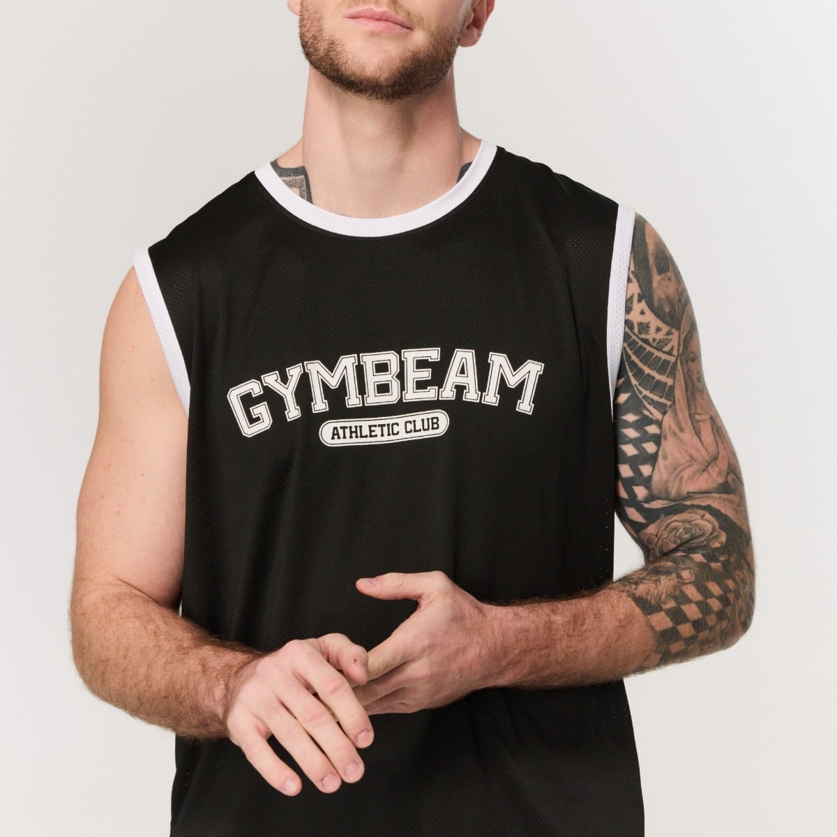 Мъжки спортен потник Varsity Black - GymBeam