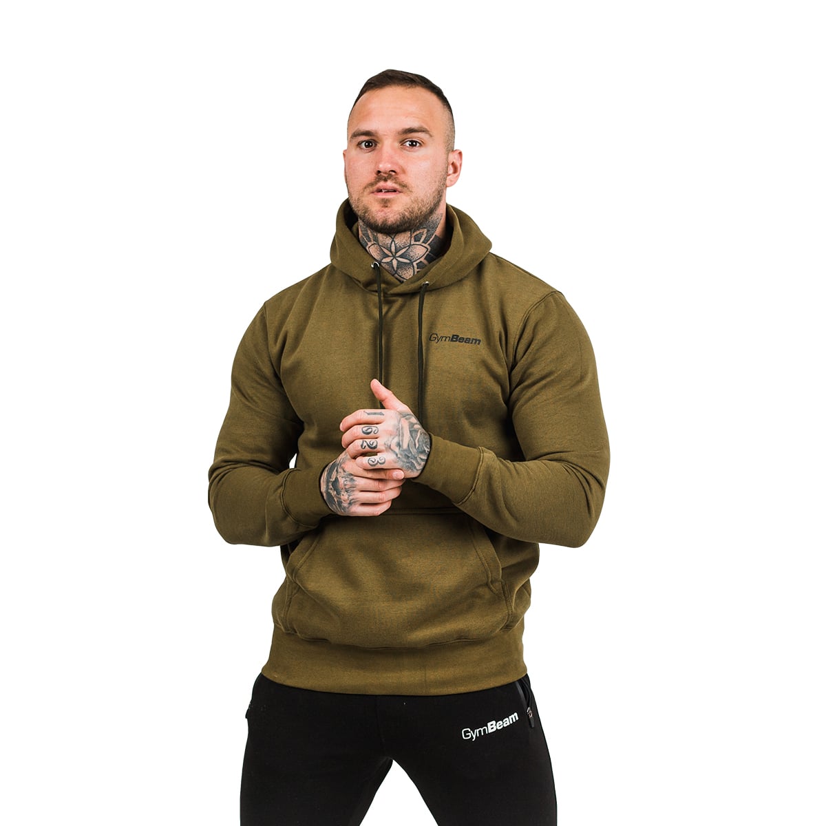 Суичър Athlete Military Green Black - GymBeam