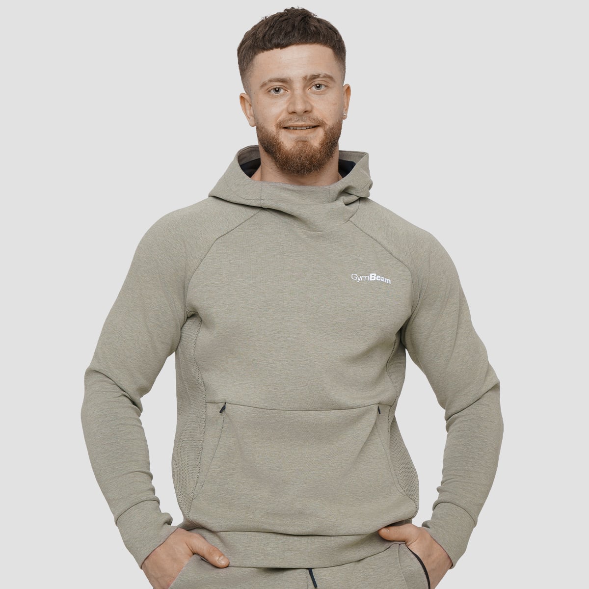 Суичър Agile Hoodie Sage - GymBeam