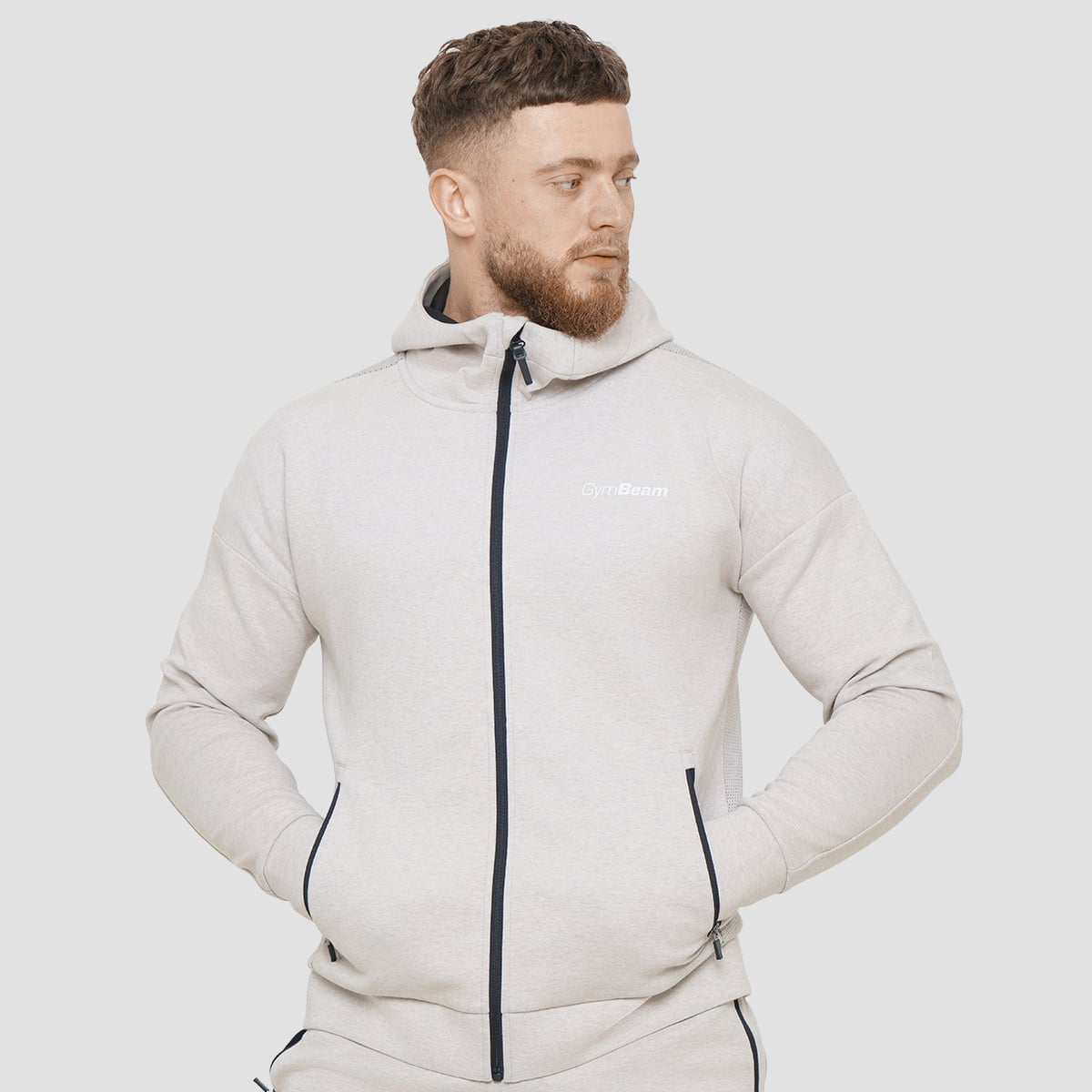 Суичър с цип Agile Zip Up Desert - GymBeam