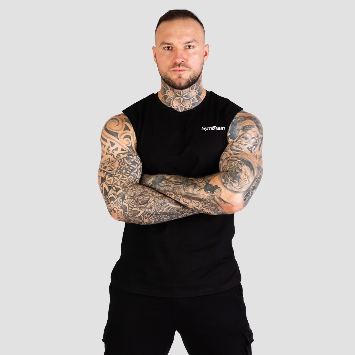 Мъжки Топ TRN Tank Top Black - GymBeam