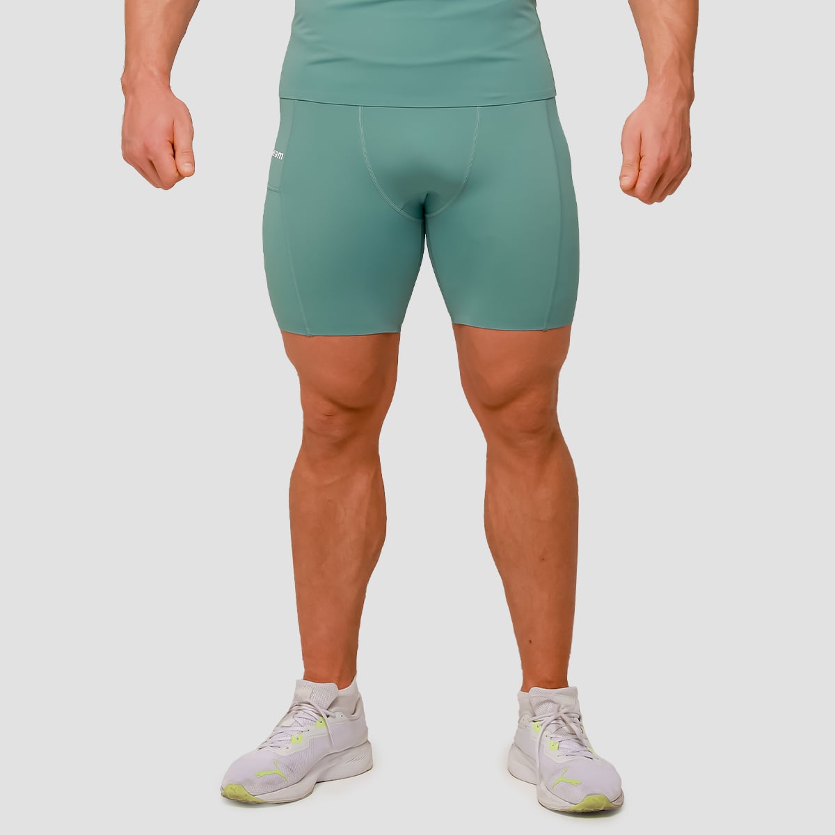 Шорти Mid Compression Blue - GymBeam