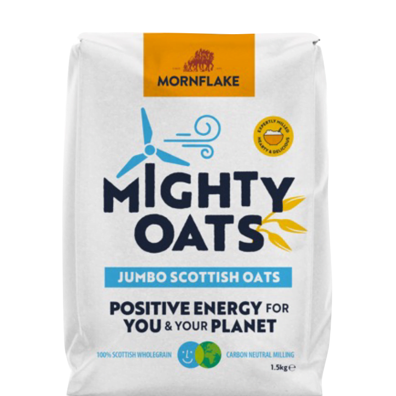 Пълнозърнести овесени ядки Scottish Jumbo Oats 1,5 kg - Mornflake