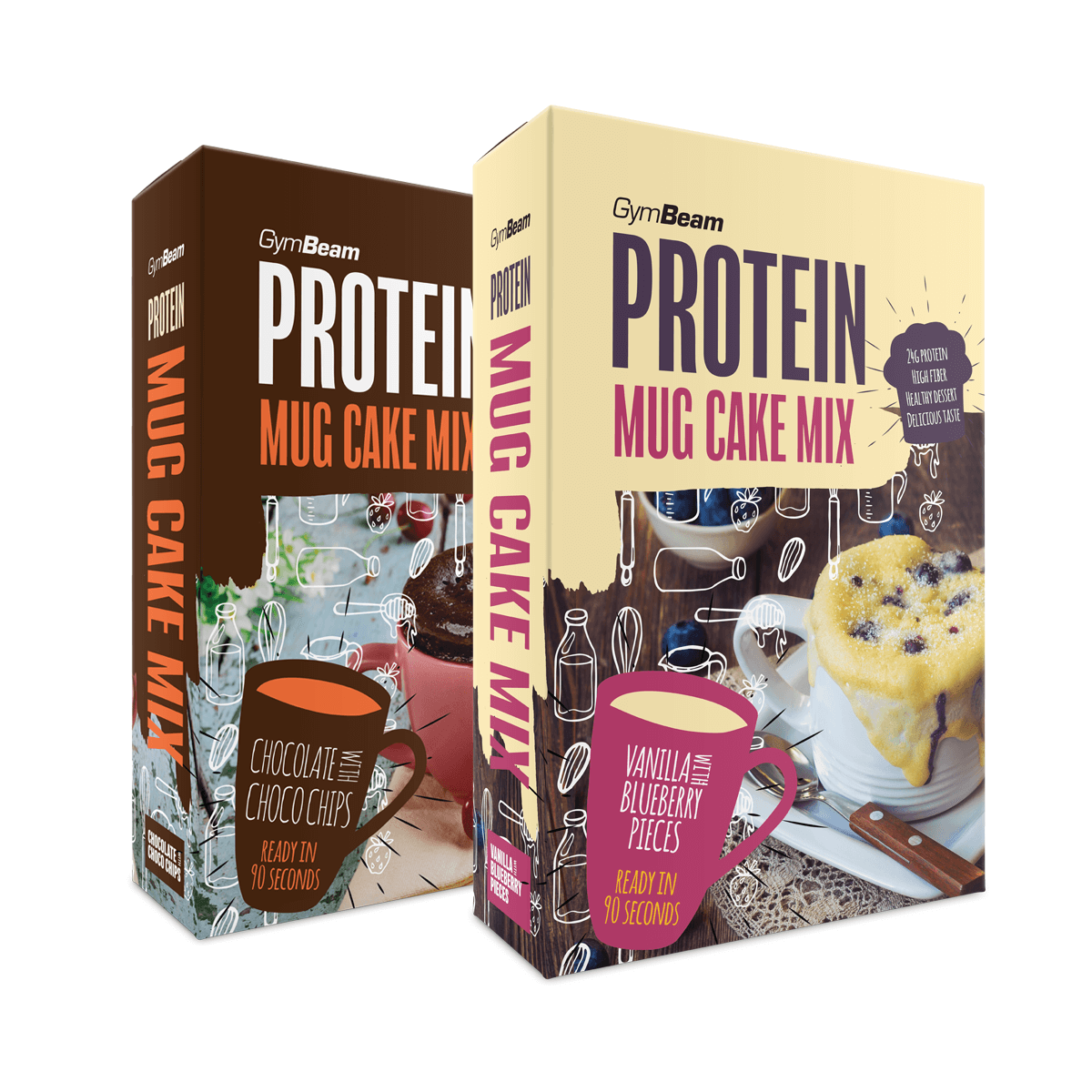 Протеинов микс Mug Cake Mix 500 г - GymBeam