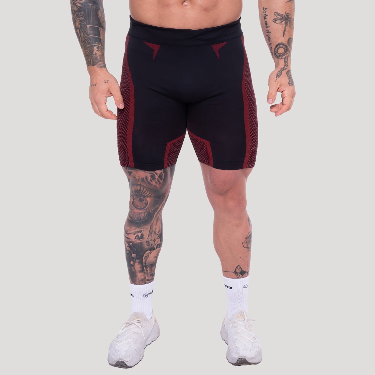 Безшевни шорти OG1 Black/Red - GymBeam