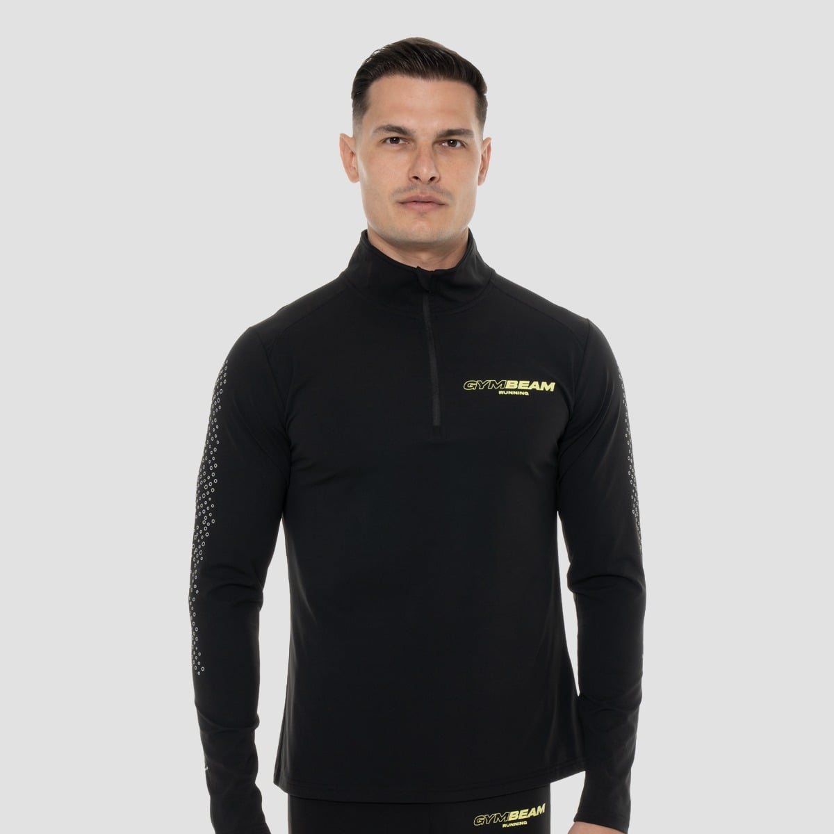 Блуза с дълъг ръкав Pace Black - GymBeam