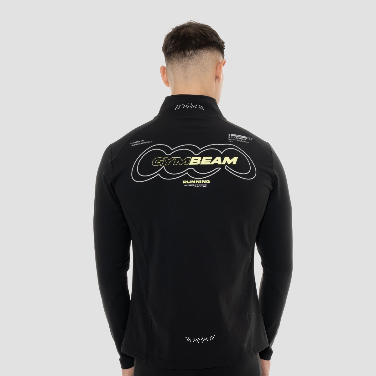 Блуза с дълъг ръкав Pace Black - GymBeam
