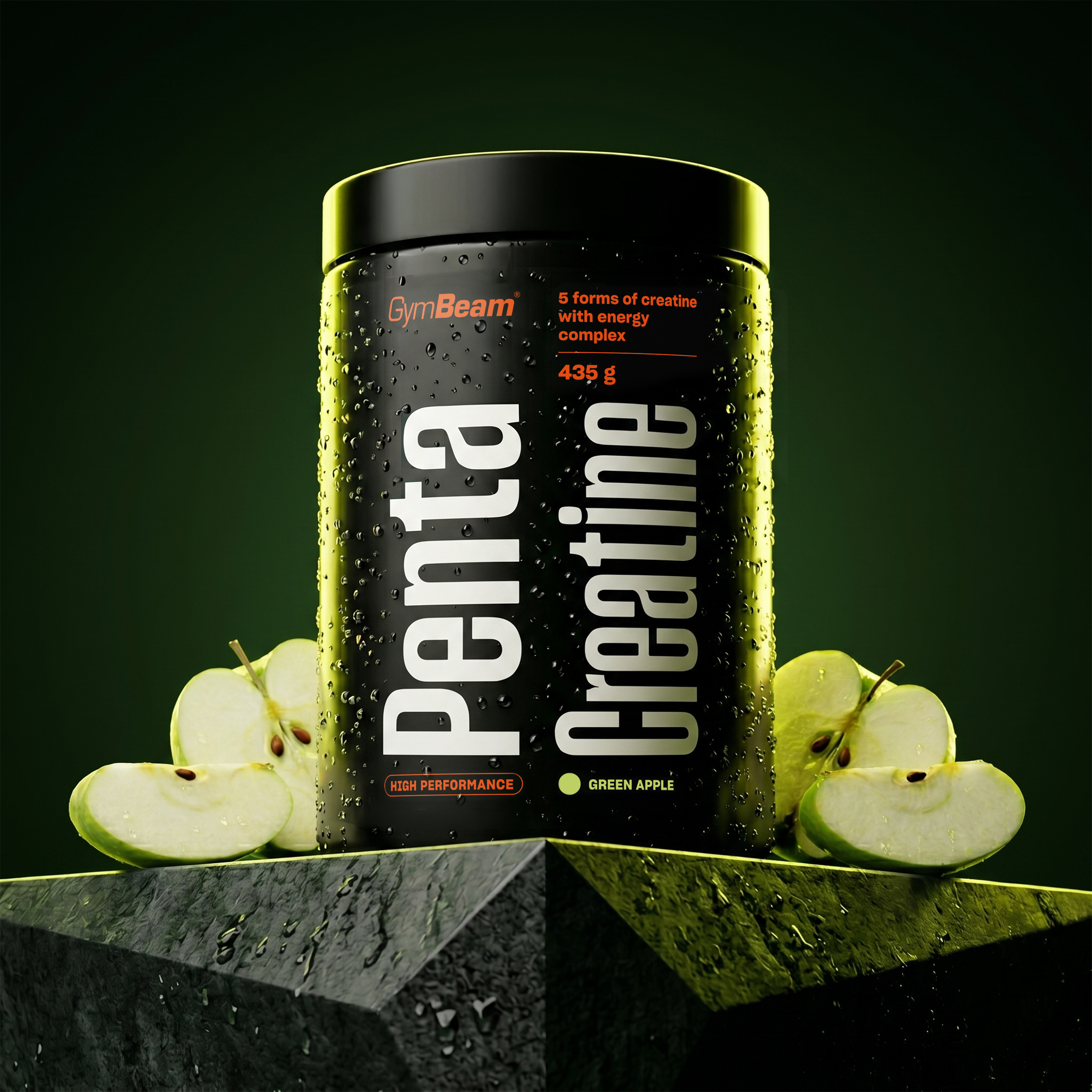 Penta Creatine - GymBeam зелена ябълка