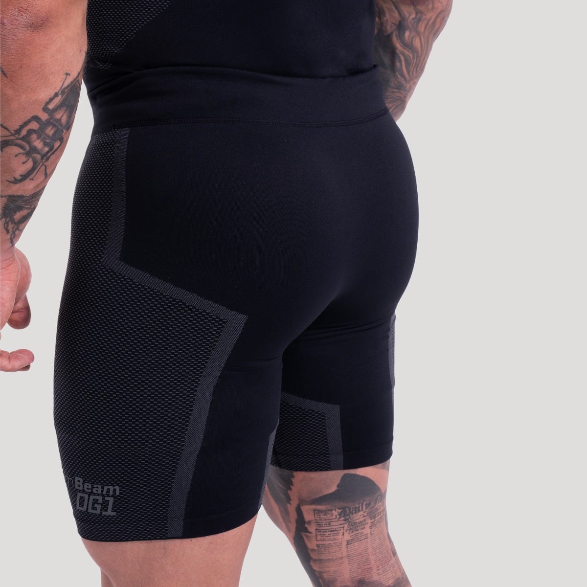 Безшевни шорти OG1 Black/Grey - GymBeam