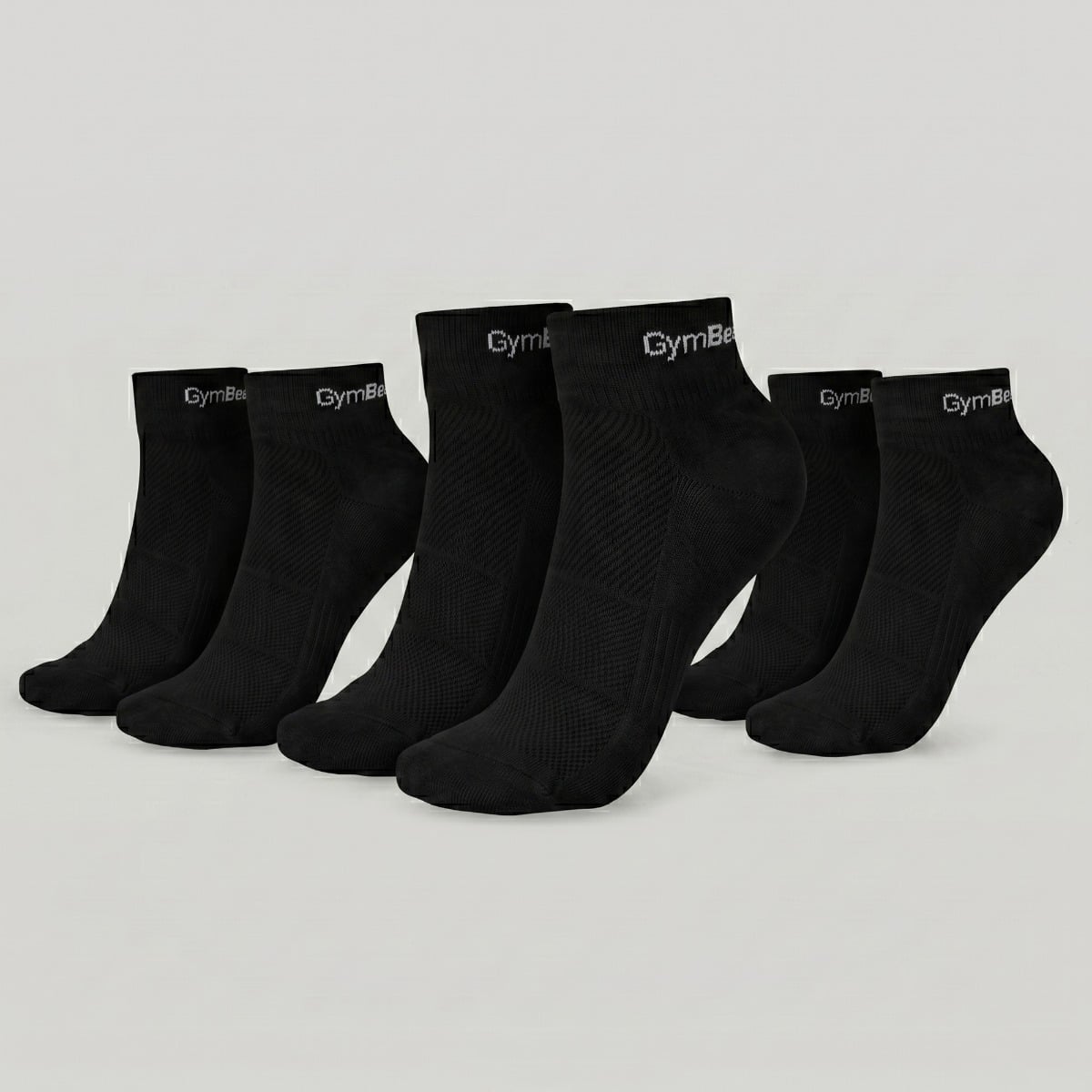 Чорапи Quarter 3Pack Black - GymBeam
